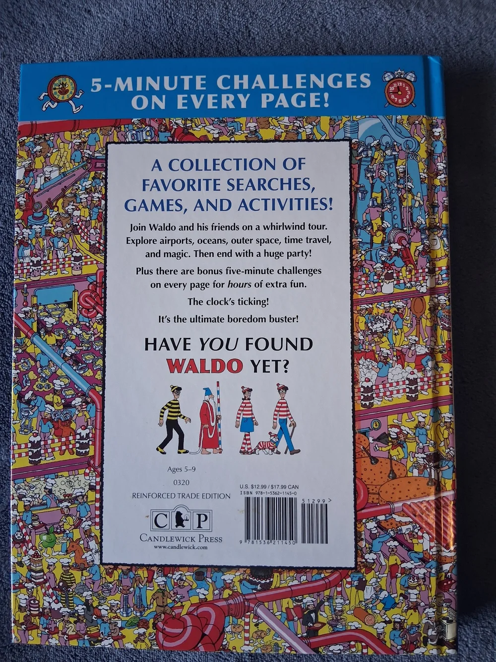 ​Where's Waldo The Boredom Buster Book - Blue/Red Kids Activity Book